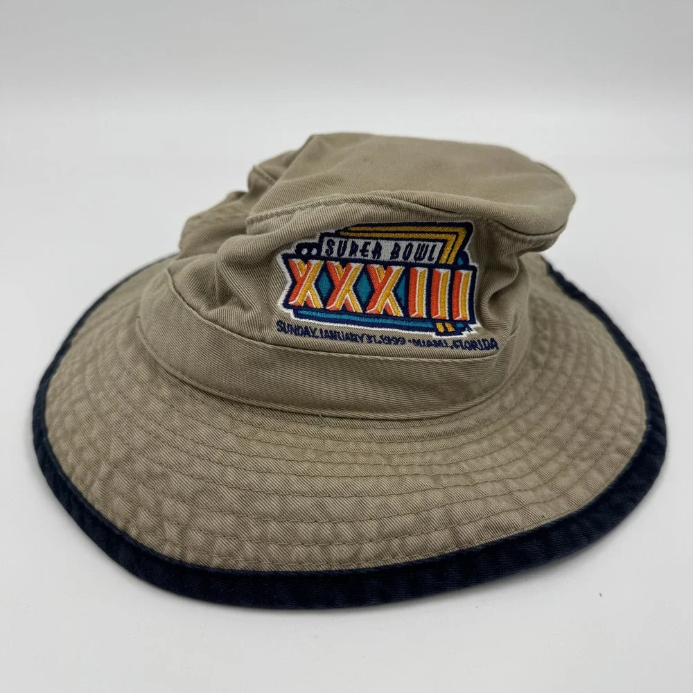 Vintage Logo Athletic Super Bowl XXXIII Atlanta Falcons Dirty Bird Bucket Hat XL